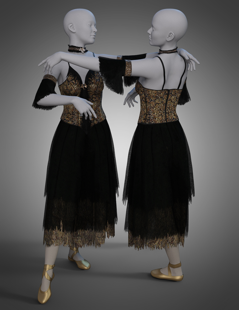 dForce Ballet Dreams Textures by: Shox-Design, 3D Models by Daz 3D