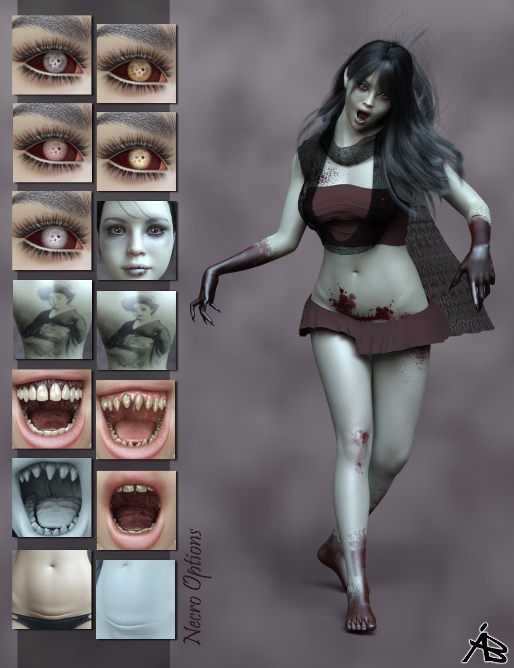 AB Ubume HD for Genesis 8.1 Female by: AuraBianca, 3D Models by Daz 3D