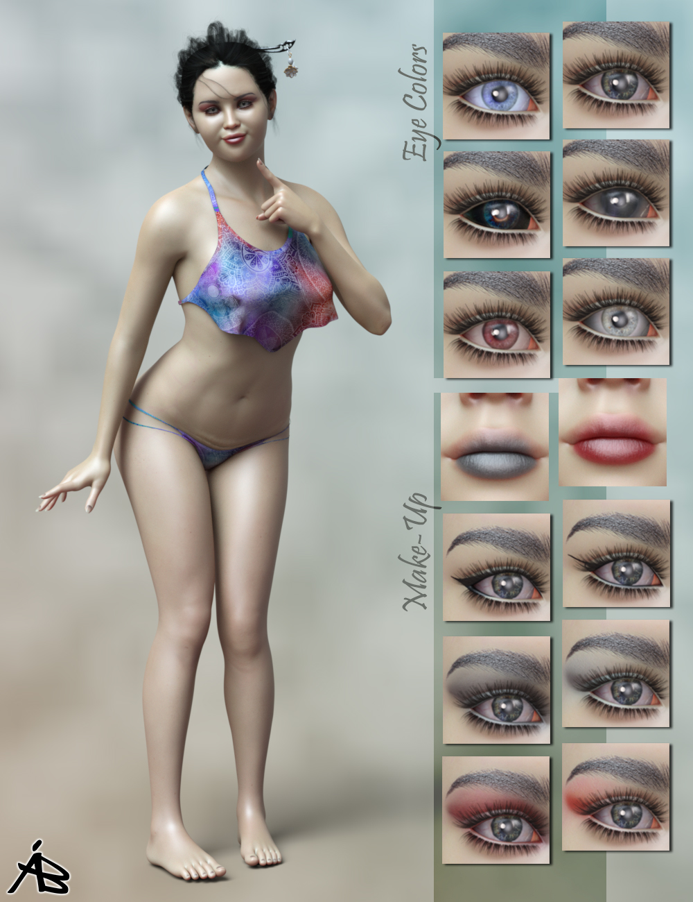 AB Ubume HD for Genesis 8.1 Female AB Ubume HD for Genesis 8.1 Female by: AuraBianca, 3D Models by Daz 3D