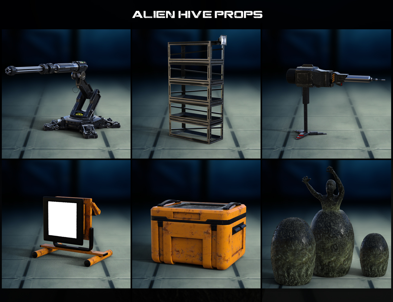 Alien Hive by: JDA HDRI, 3D Models by Daz 3D