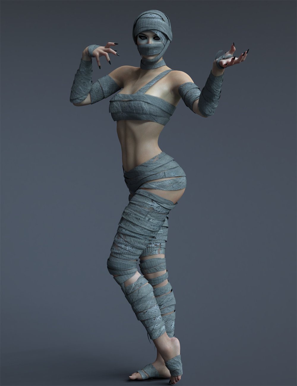 X-Fashion The Mummy Genesis 8 and 8.1 Females by: xtrart-3d, 3D Models by Daz 3D