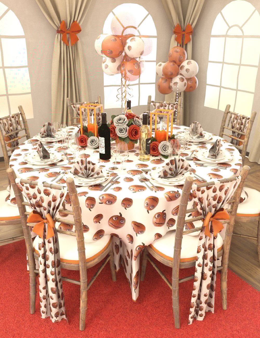 Dinner Party Themes Dinner Party Themes by: Merlin Studios, 3D Models by Daz 3D
