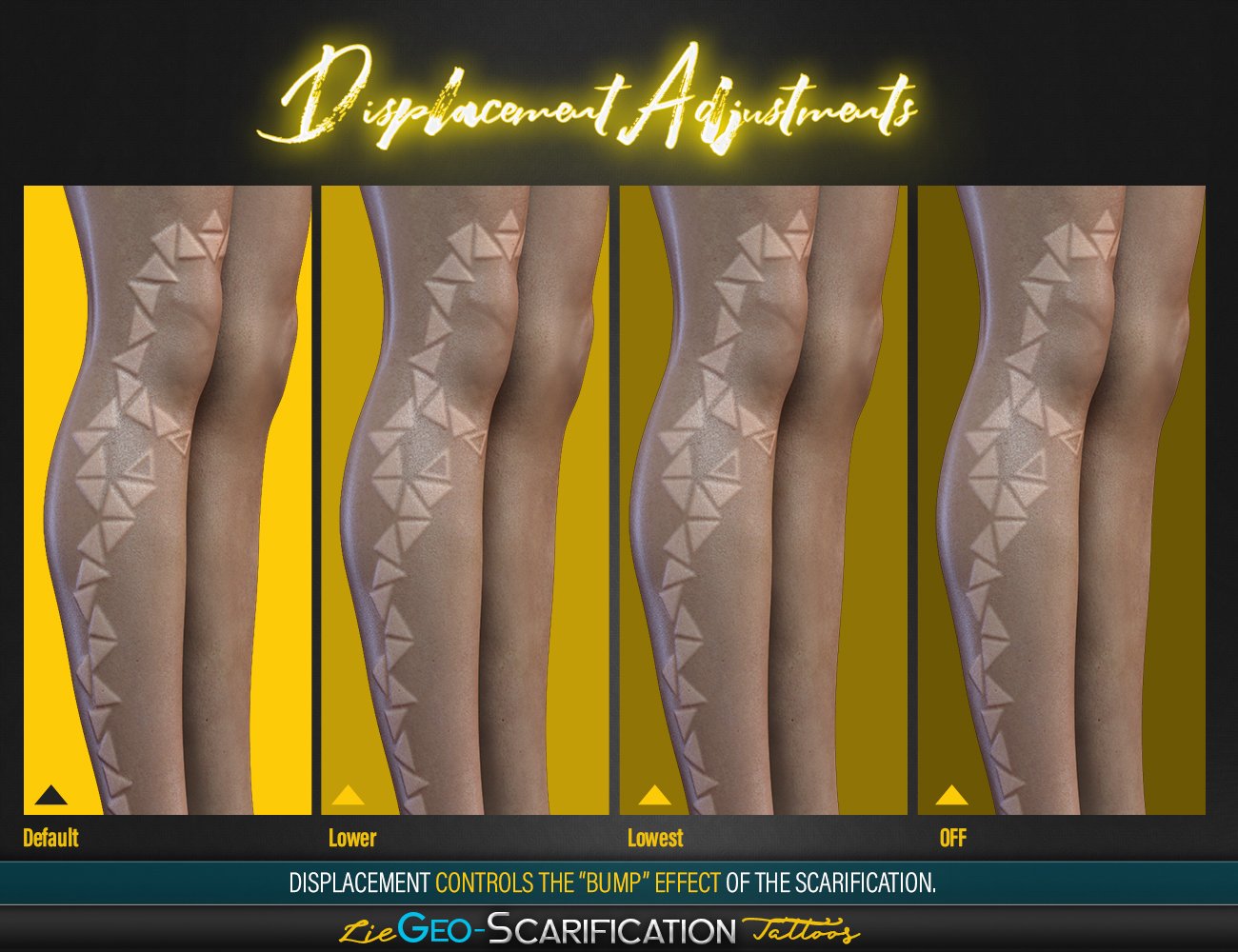 LIE Geo Body Scarification Tattoos for Genesis 8 Female LIE Geo Body Scarification Tattoos for Genesis 8 Female by: FenixPhoenixEsid, 3D Models by Daz 3D