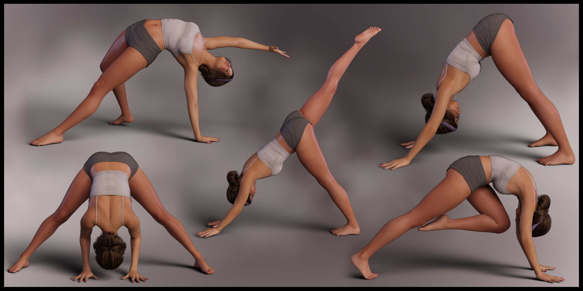 Everyday Yogi Poses for Genesis 8.1 Female by: lunchlady, 3D Models by Daz 3D