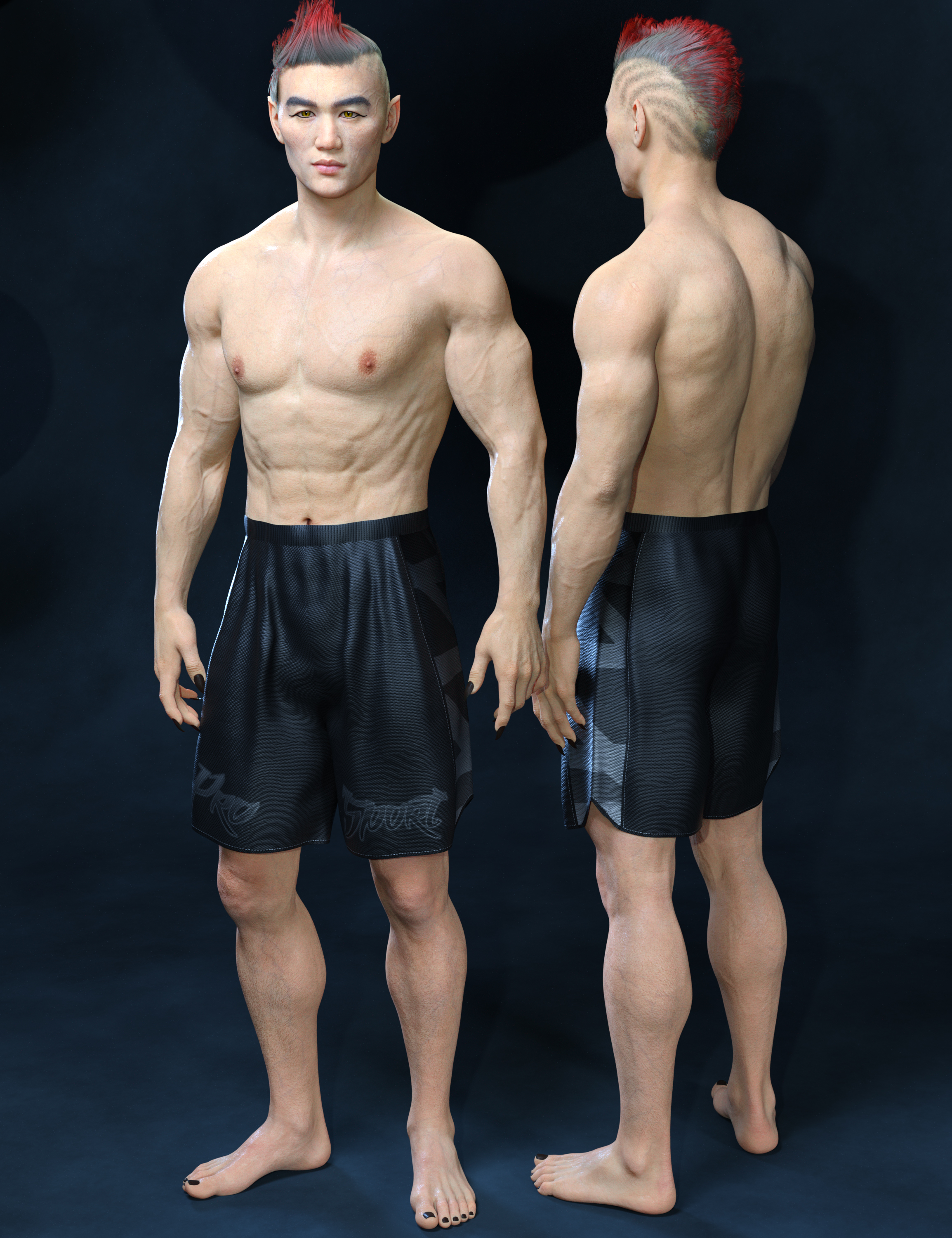 Jun-fan HD for Genesis 8.1 Male by: MorrisEmrys, 3D Models by Daz 3D