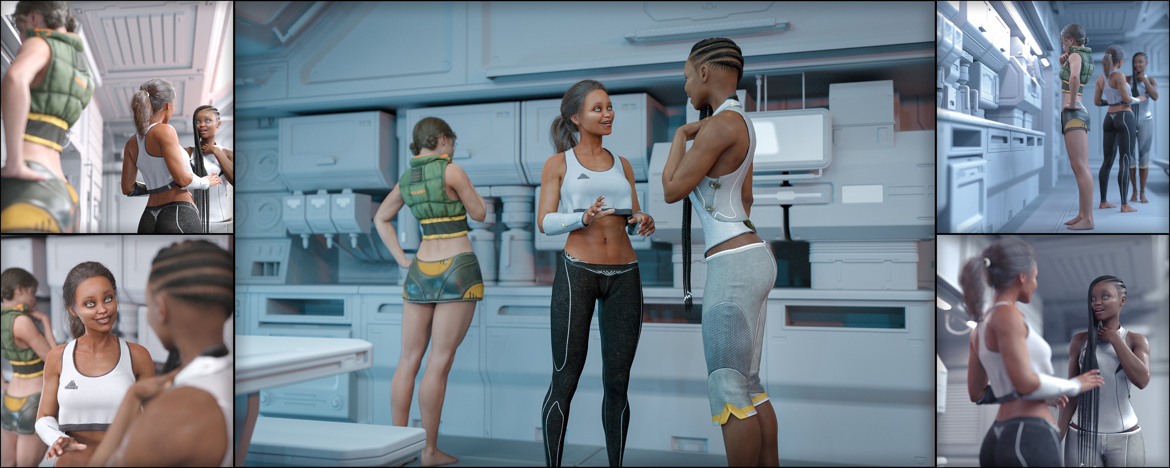 Standing Conversation Poses for Genesis 8 Standing Conversation Poses for Genesis 8 by: Aeon Soul, 3D Models by Daz 3D