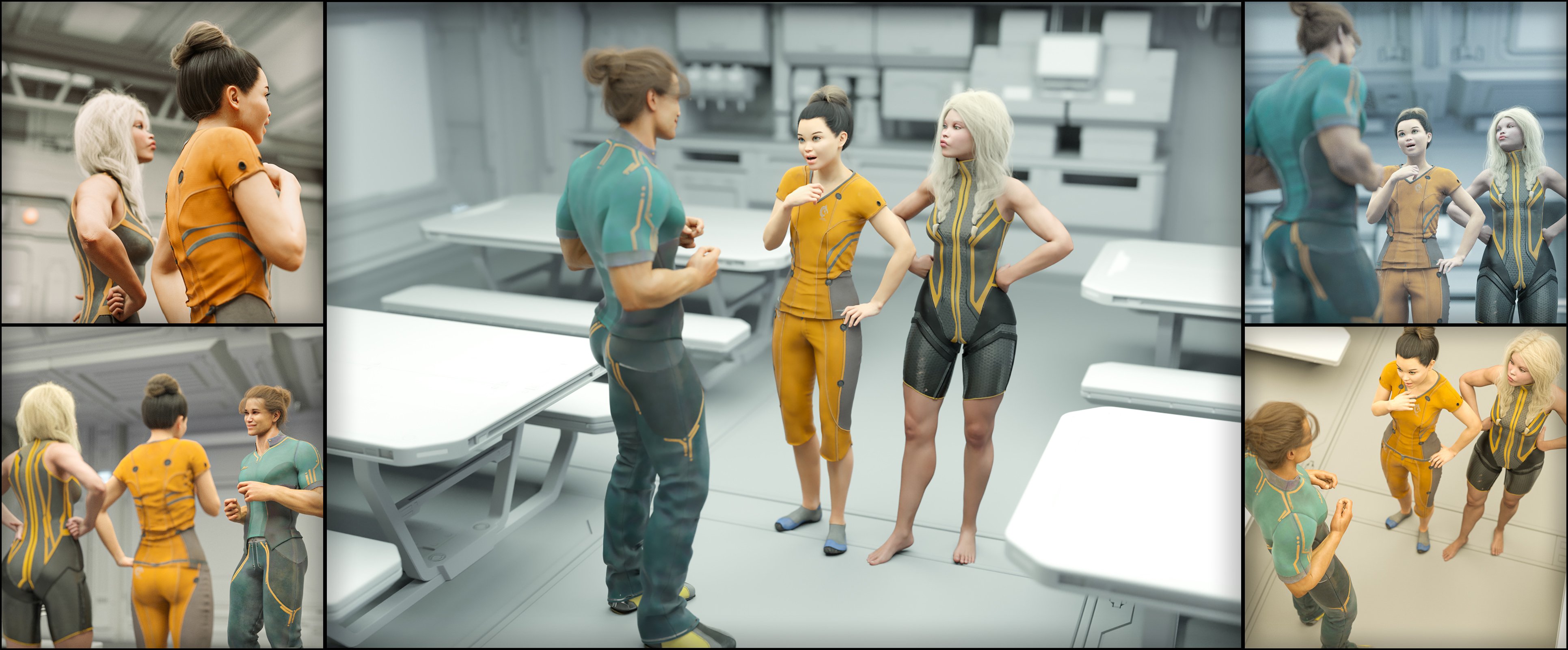 Standing Conversation Poses for Genesis 8 Standing Conversation Poses for Genesis 8 by: Aeon Soul, 3D Models by Daz 3D