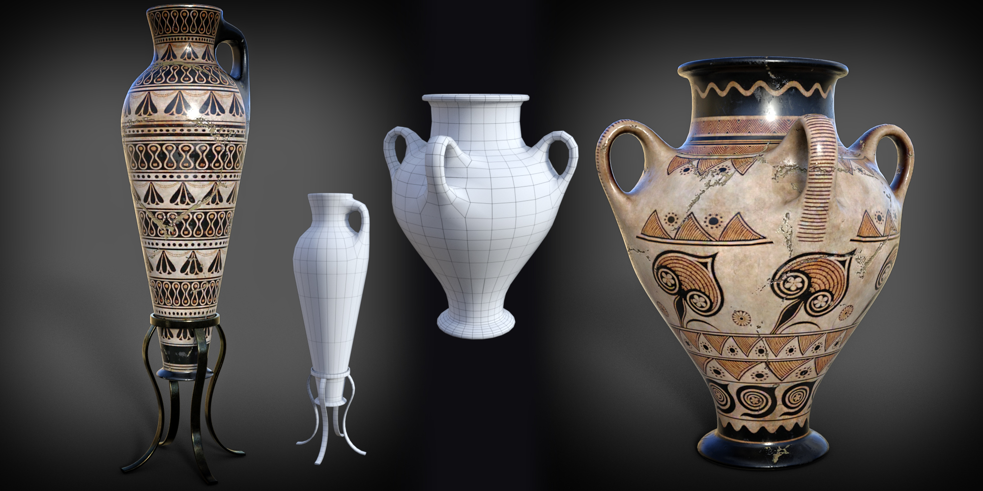 B.E.T.T.Y. Archaic Pottery 02 by: B.E.T.T.Y, 3D Models by Daz 3D