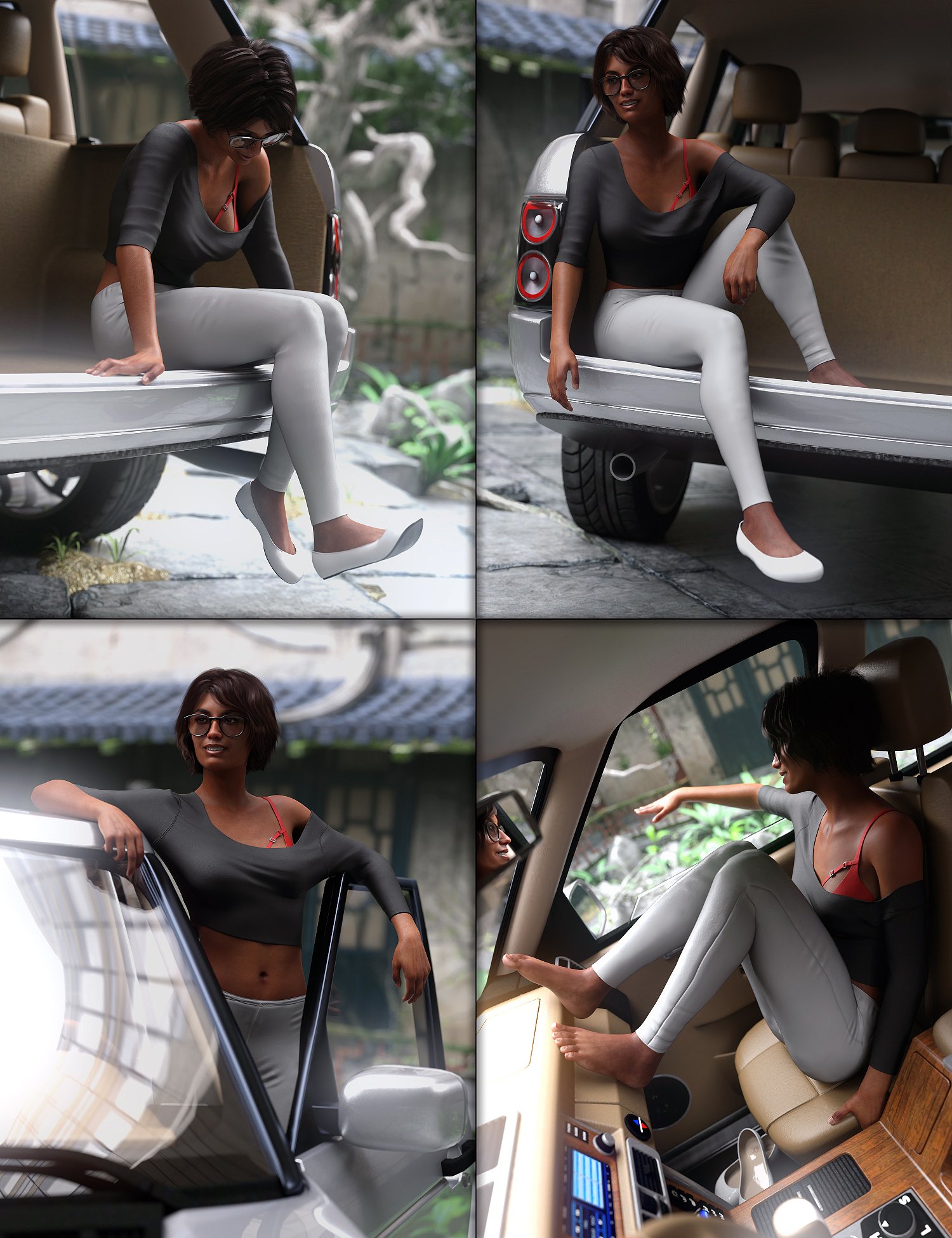 Road Trip Poses for Genesis 8 Female by: Devon, 3D Models by Daz 3D