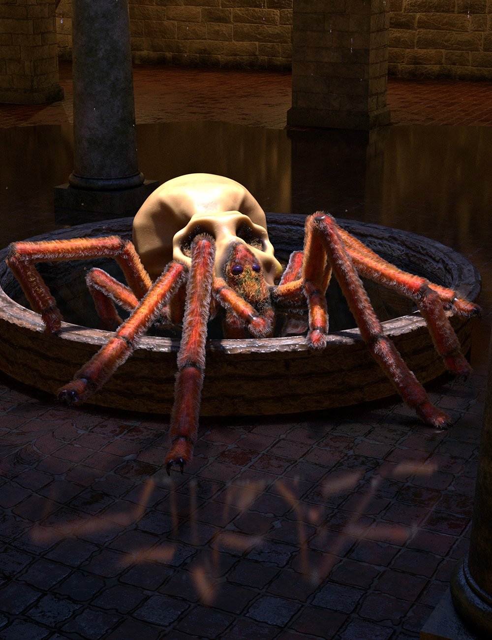 Aracranium Oso Skull Spider by: Oso3D, 3D Models by Daz 3D