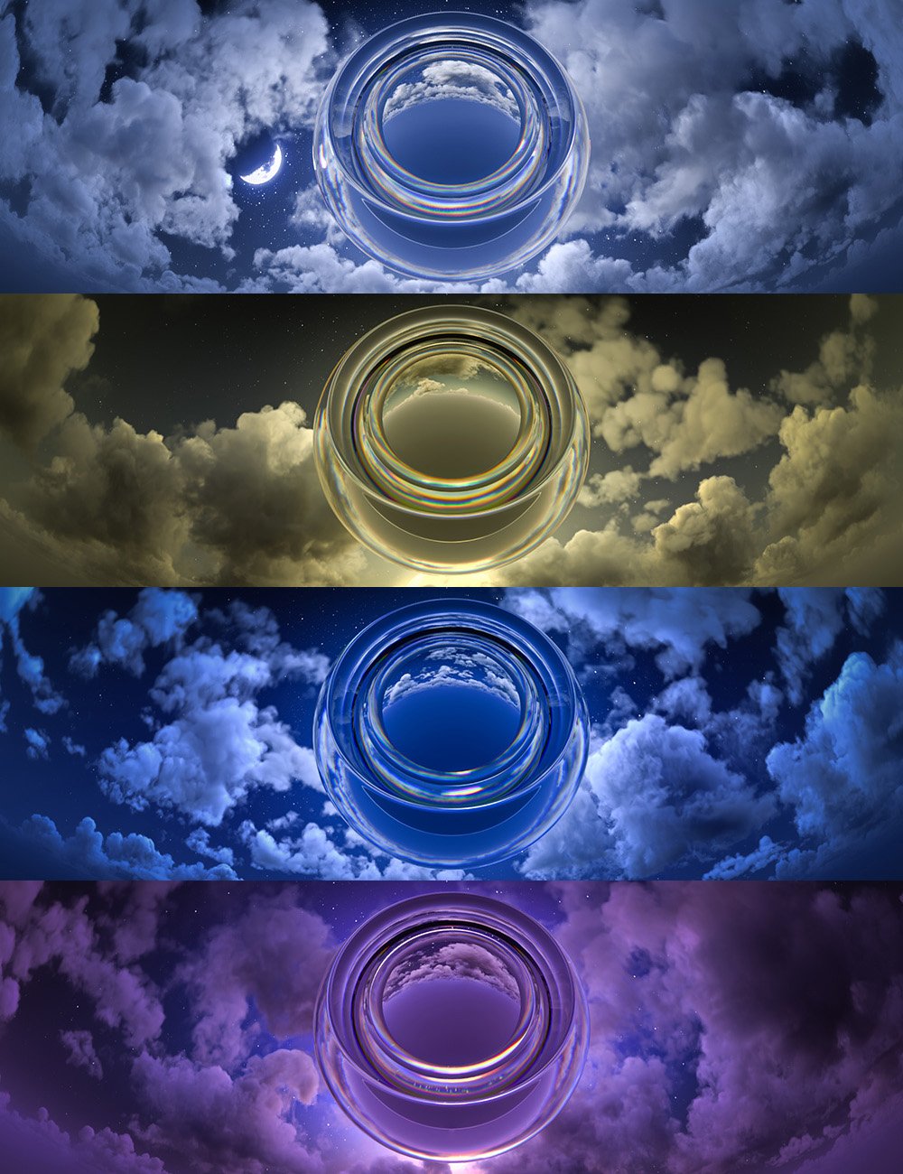 Skies of Twilight - 20 Night Themed 8k HDRI Skies by: DimensionTheory, 3D Models by Daz 3D