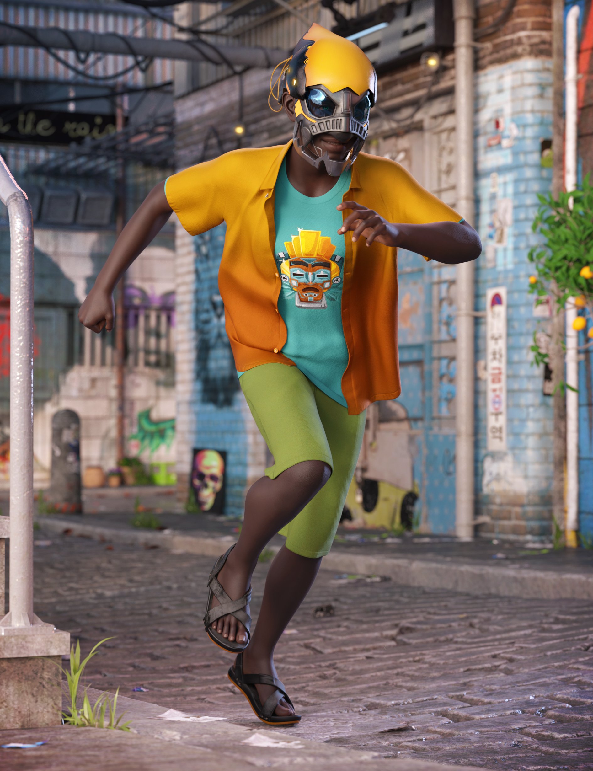 dForce Dash Outfit for Genesis 8 and 8.1 Males Bundle by: MadaSadeSixus1 Media, 3D Models by Daz 3D