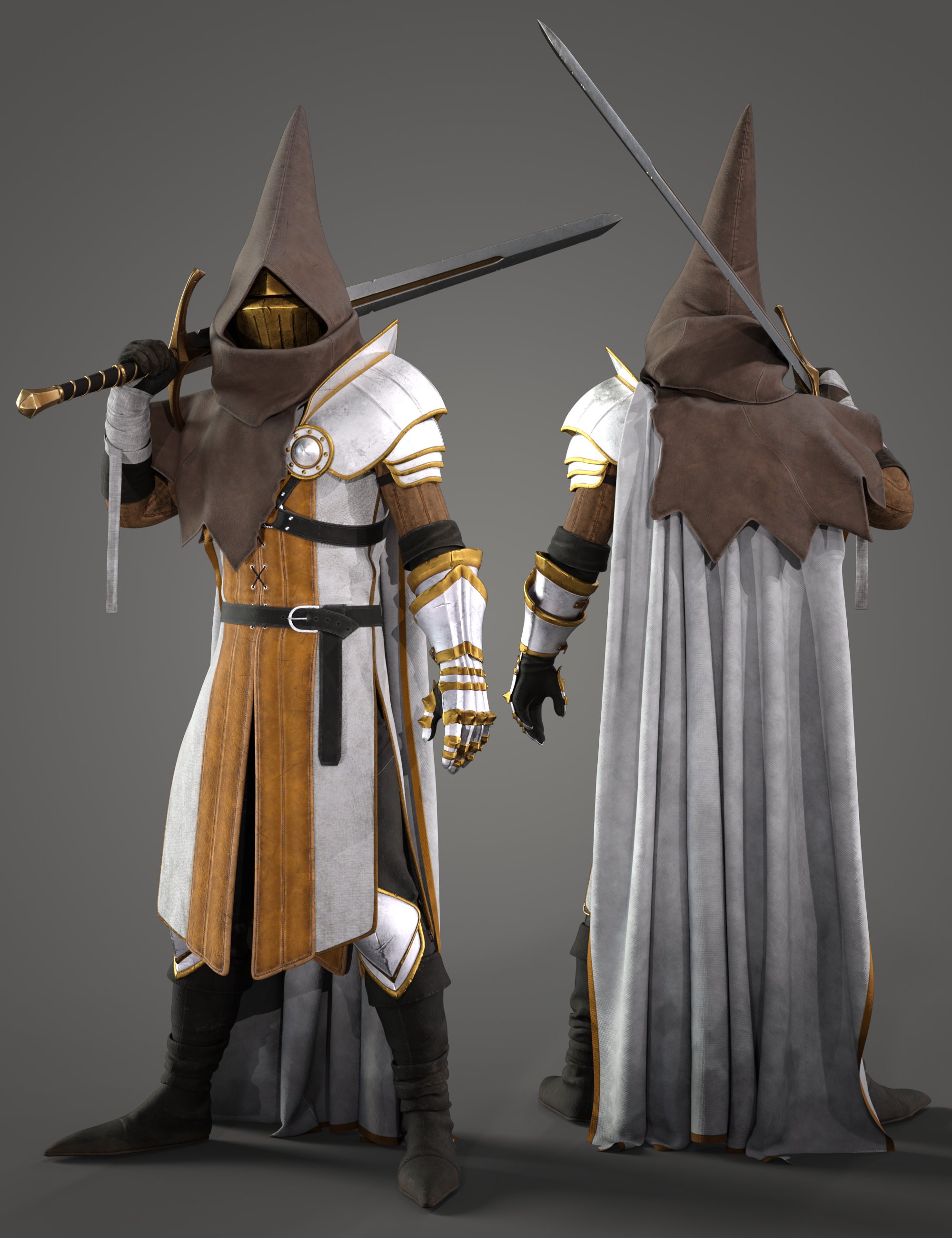 dForce Forlorn Swordsman Outfit Texture Pack by: Lykos Studios, 3D Models by Daz 3D