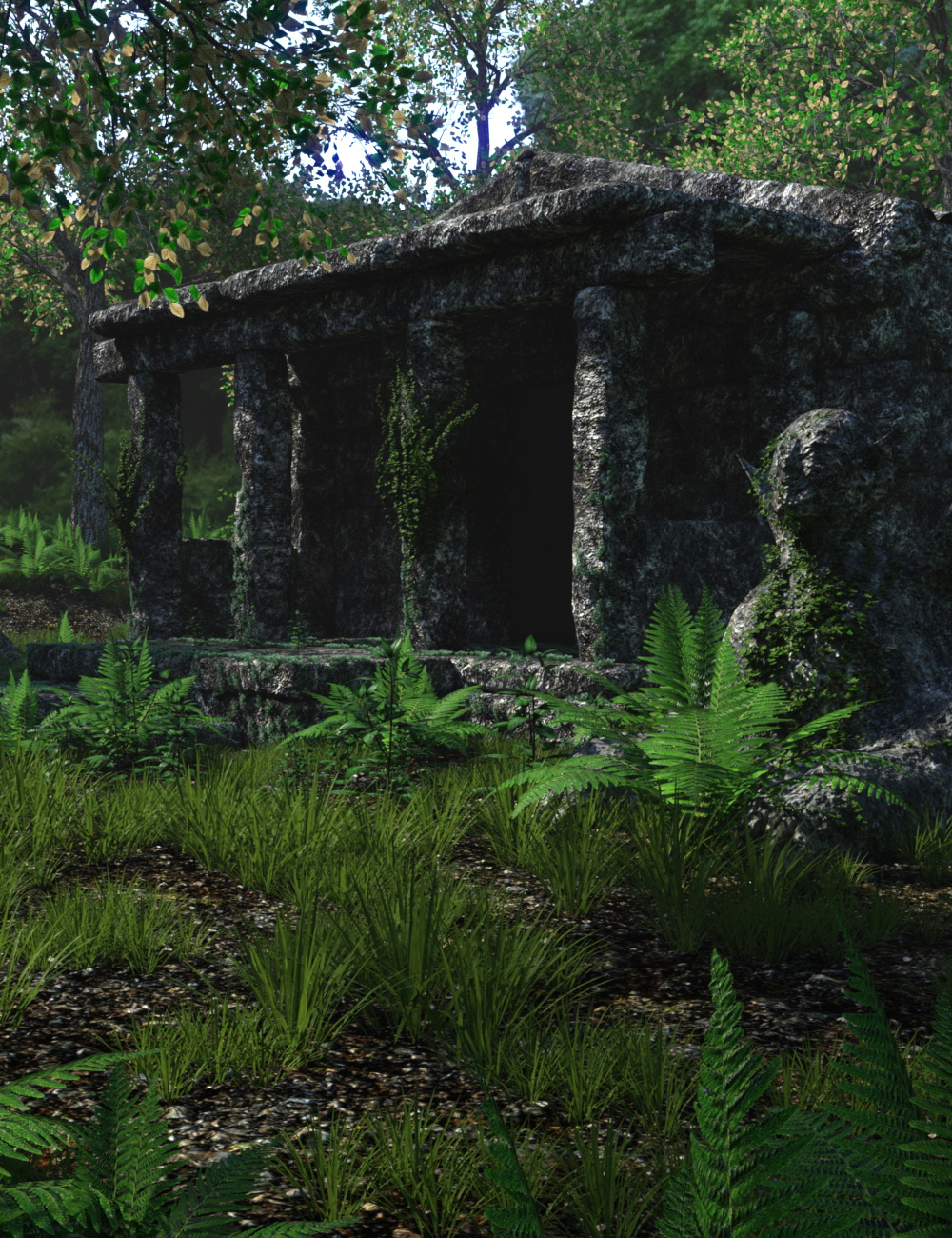 The Lost Temple by: JeffersonAF, 3D Models by Daz 3D