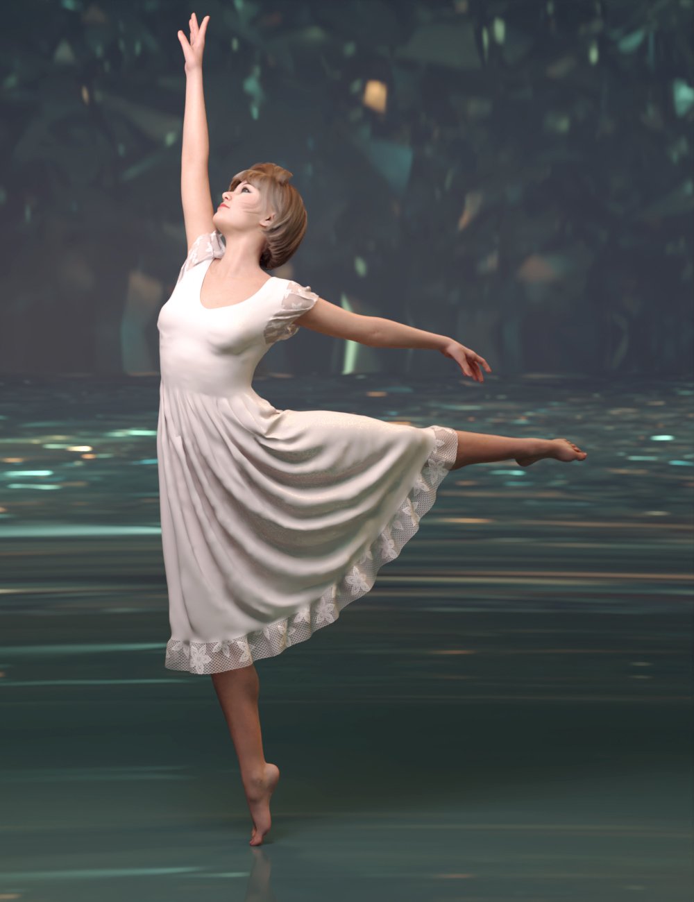 Nutcracker Dance Poses for Clara 8.1 and Genesis 8.1 Female by: Quixotry, 3D Models by Daz 3D