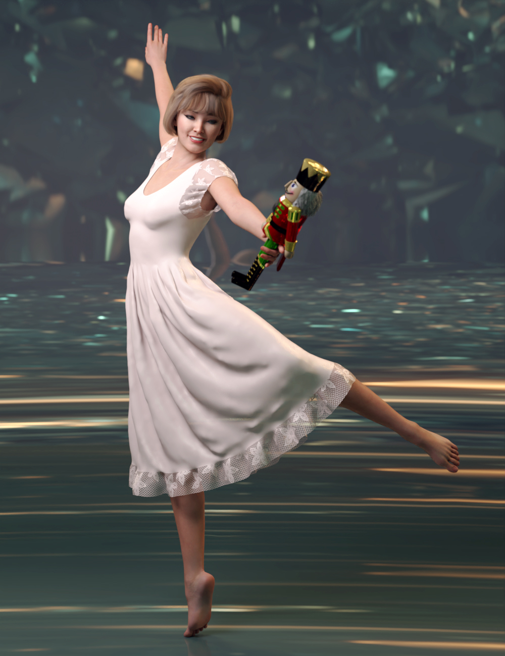Nutcracker Dance Poses for Clara 8.1 and Genesis 8.1 Female Nutcracker Dance Poses for Clara 8.1 and Genesis 8.1 Female by: Quixotry, 3D Models by Daz 3D