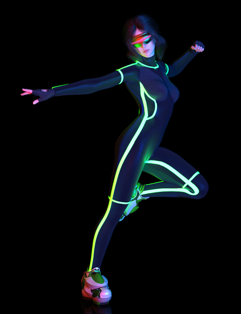Cyber Punk 0000 for Genesis 8 and 8.1 Female Cyber Punk 0000 for Genesis 8 and 8.1 Female by: Jerry Jang, 3D Models by Daz 3D