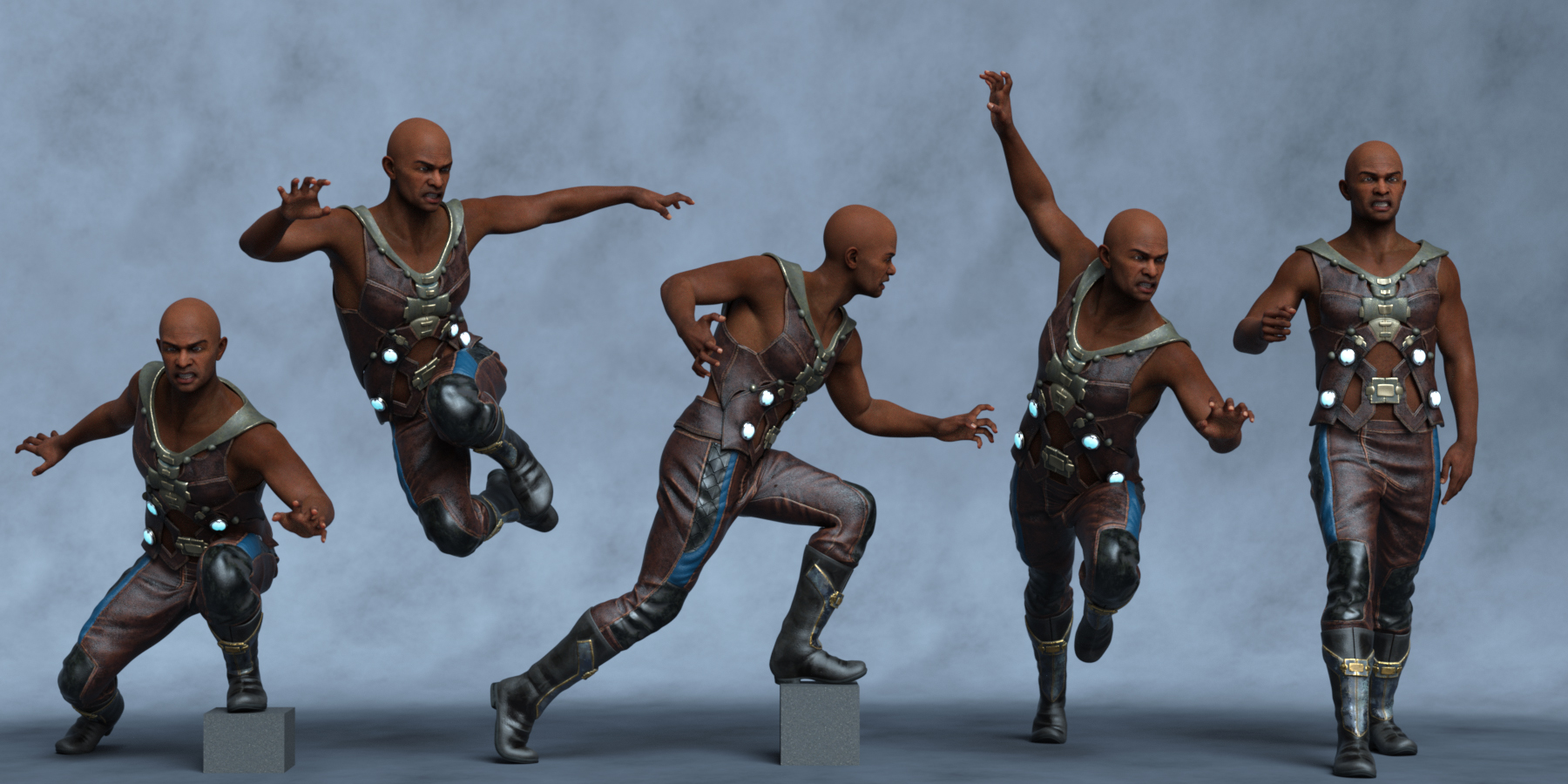Warrior Kola Poses for Kola 8.1 by: Ensary, 3D Models by Daz 3D