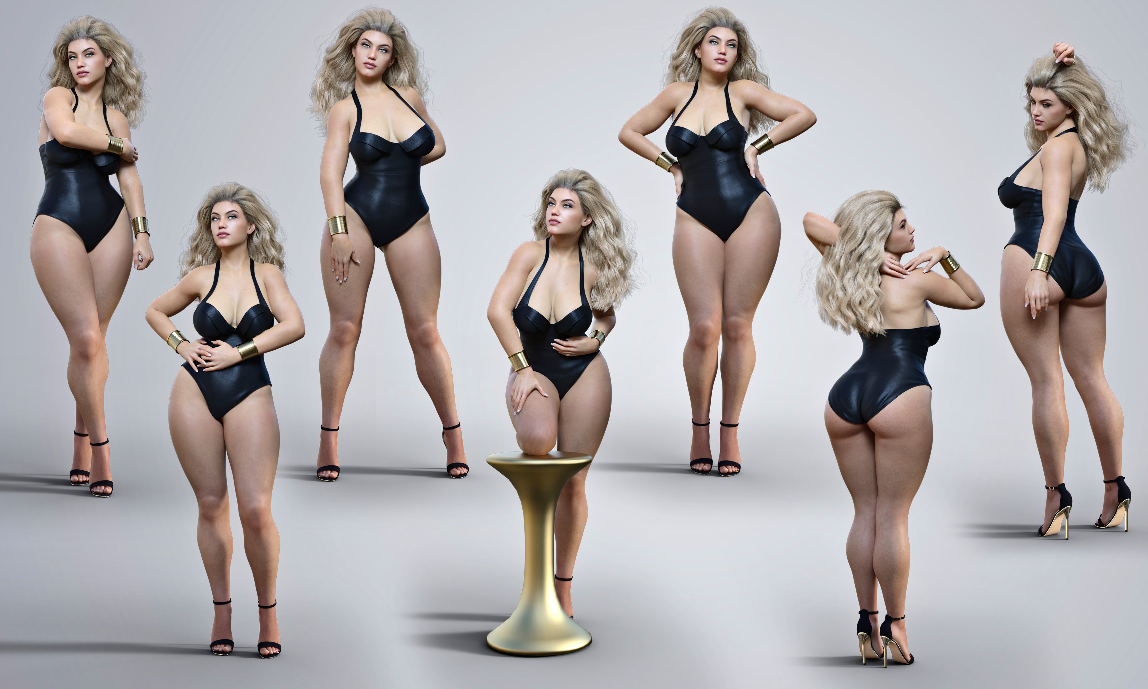 Z Plus Size Beauty Shape and Pose Mega Set for Genesis 8 and 8.1 Female by: Zeddicuss, 3D Models by Daz 3D