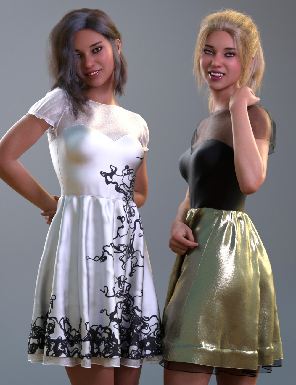 Versatility for Malka Dress Versatility for Malka Dress by: Sade, 3D Models by Daz 3D