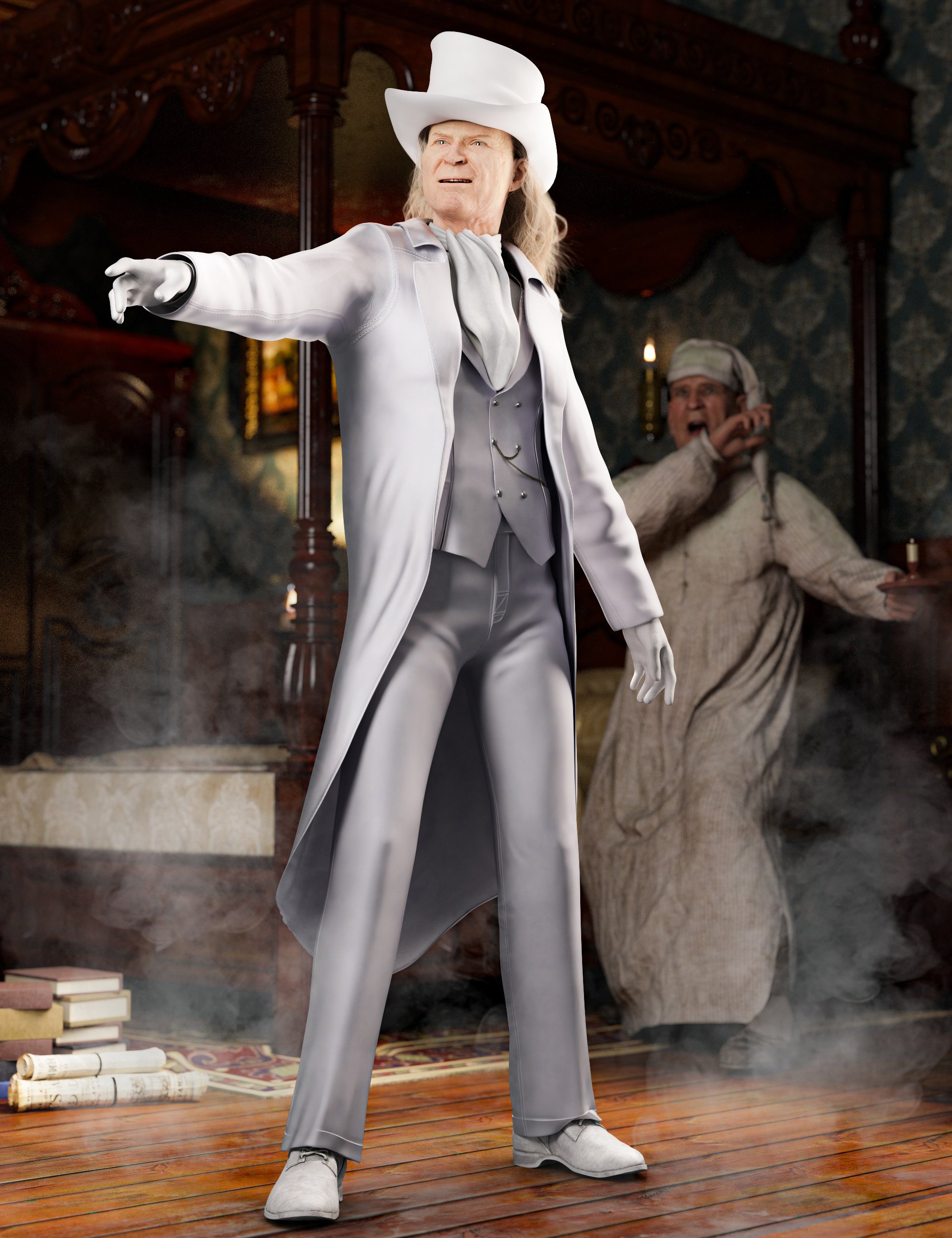 dForce Victorian Gentleman Outfit for Genesis 8 and 8.1 Males by: Barbara BrundonSade, 3D Models by Daz 3D