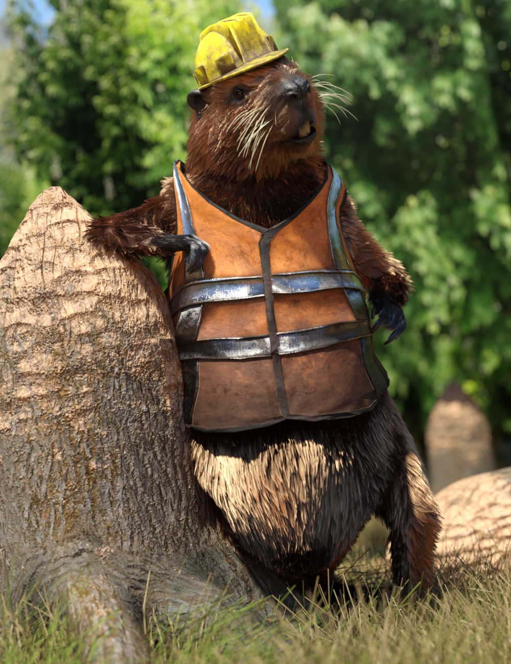 Storybook Beaver for Genesis 8.1 Males by: JoeQuick, 3D Models by Daz 3D