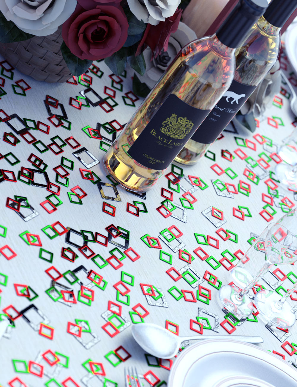 Table Confetti : End of Year Celebrations Table Confetti : End of Year Celebrations by: ForbiddenWhispers, 3D Models by Daz 3D