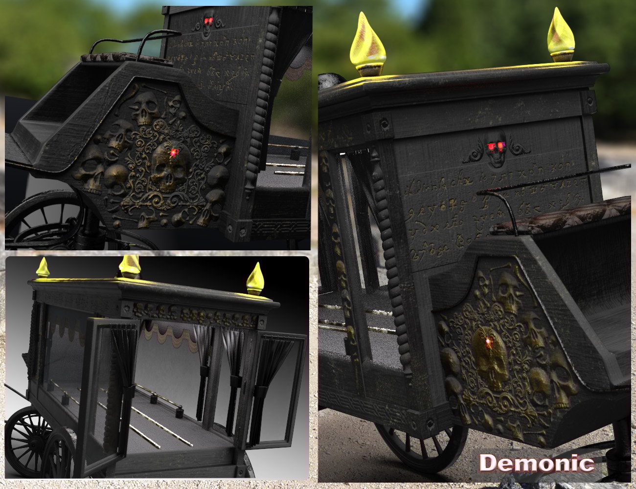 The Hearse Iray Textures Addon The Hearse Iray Textures Addon by: 3djoji, 3D Models by Daz 3D