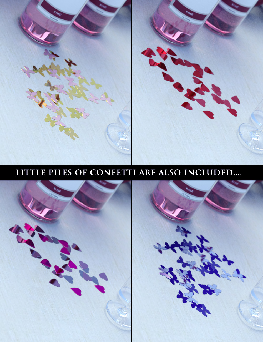 Table Confetti : Love, Death, Marriage and Birth Table Confetti : Love, Death, Marriage and Birth by: ForbiddenWhispers, 3D Models by Daz 3D