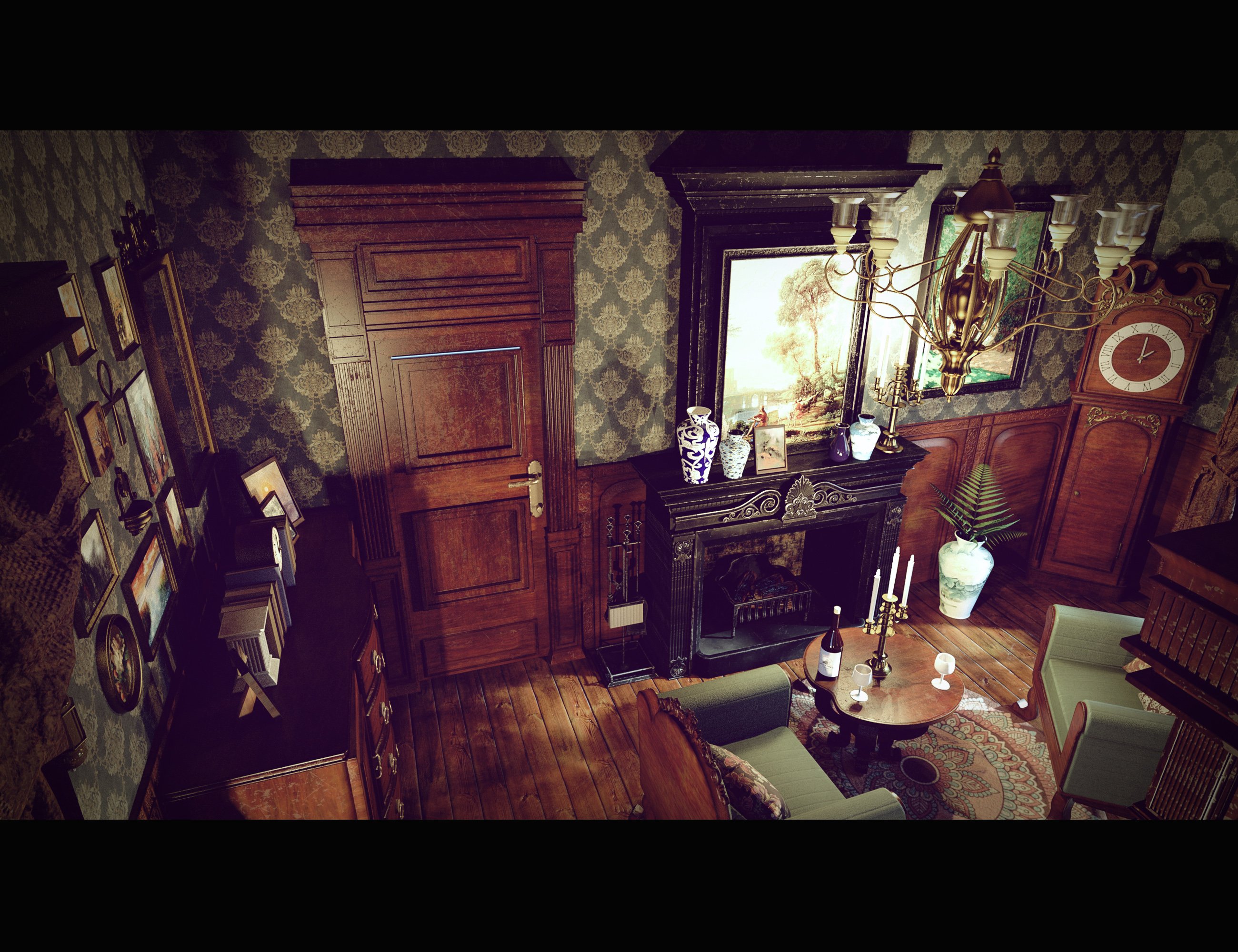 Victorian Bedroom Victorian Bedroom by: Polish, 3D Models by Daz 3D