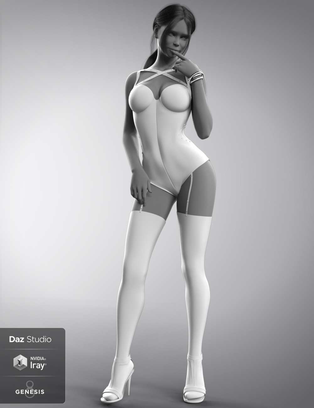 Seductive Girl for Genesis 8 and Genesis 8.1 Female by: B-Rock, 3D Models by Daz 3D