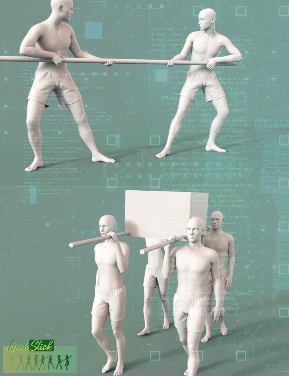 LimbStick for Genesis 3 And Above LimbStick for Genesis 3 And Above by: 3D Universe, 3D Models by Daz 3D