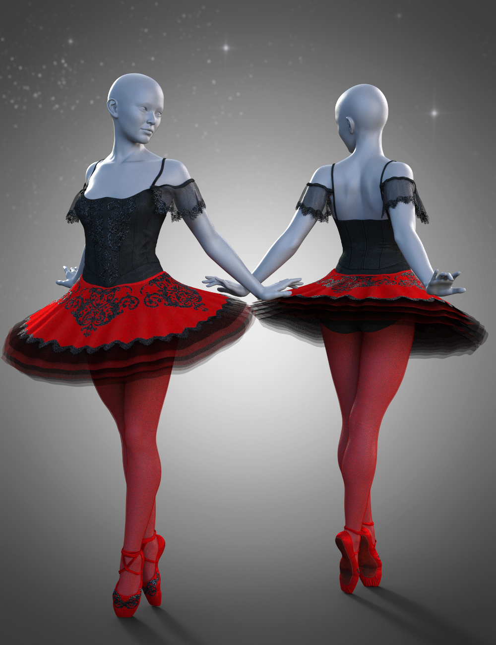 dForce Classic Ballet Outfit Vol 1 Textures by: Arien, 3D Models by Daz 3D