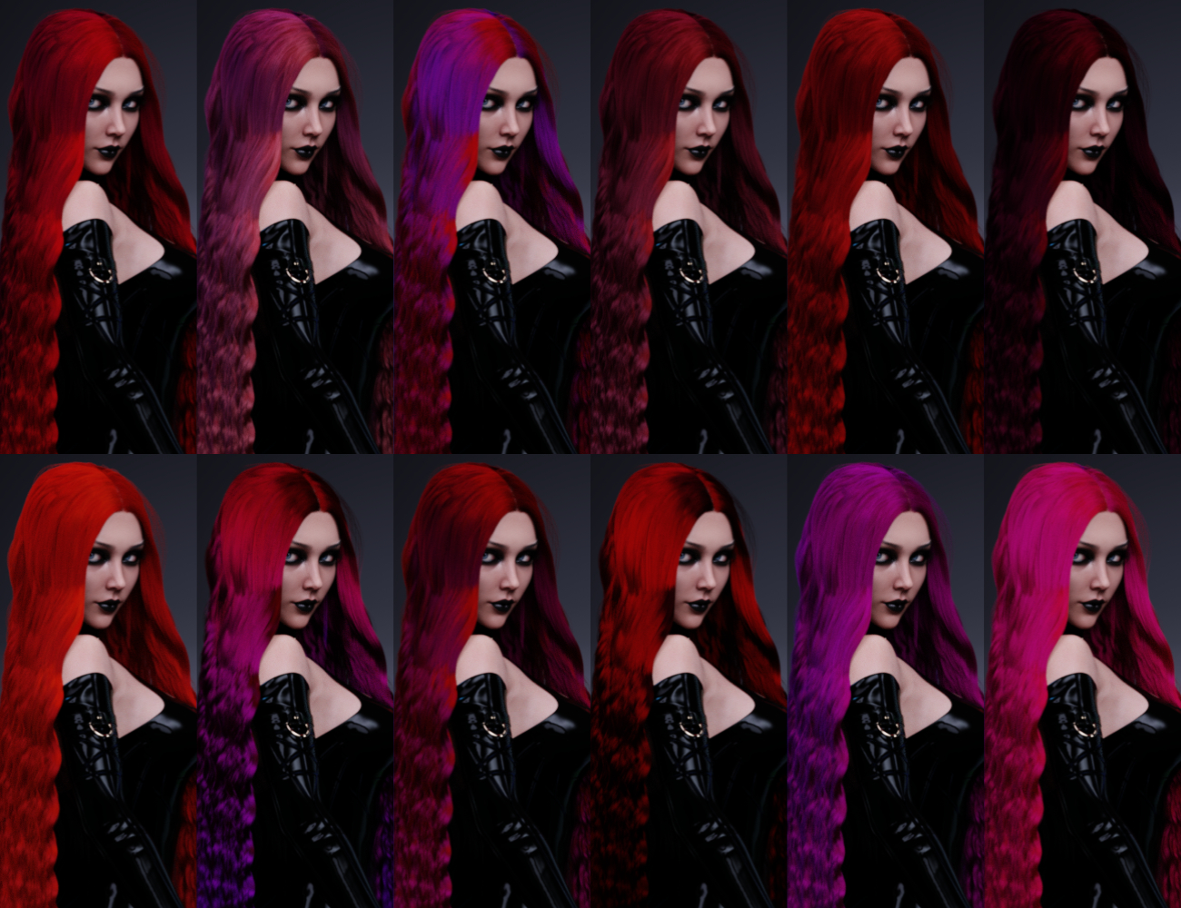 dForce Alessiah Hair for Genesis 8 and 8.1 Females by: HM, 3D Models by Daz 3D
