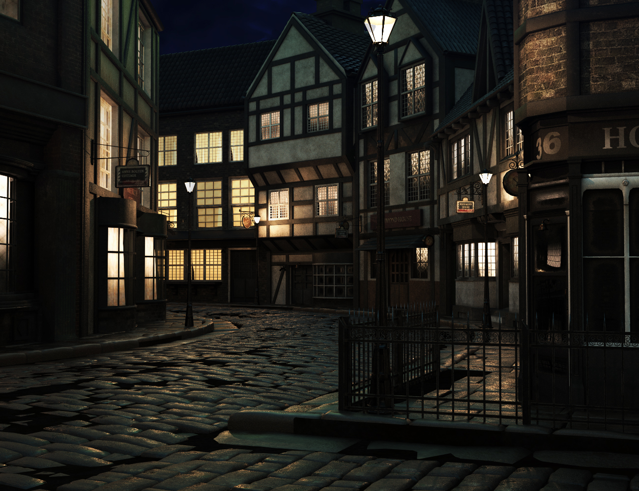 Old Victorian Street by: Charlie, 3D Models by Daz 3D
