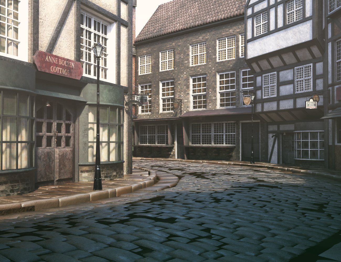 Old Victorian Street by: Charlie, 3D Models by Daz 3D