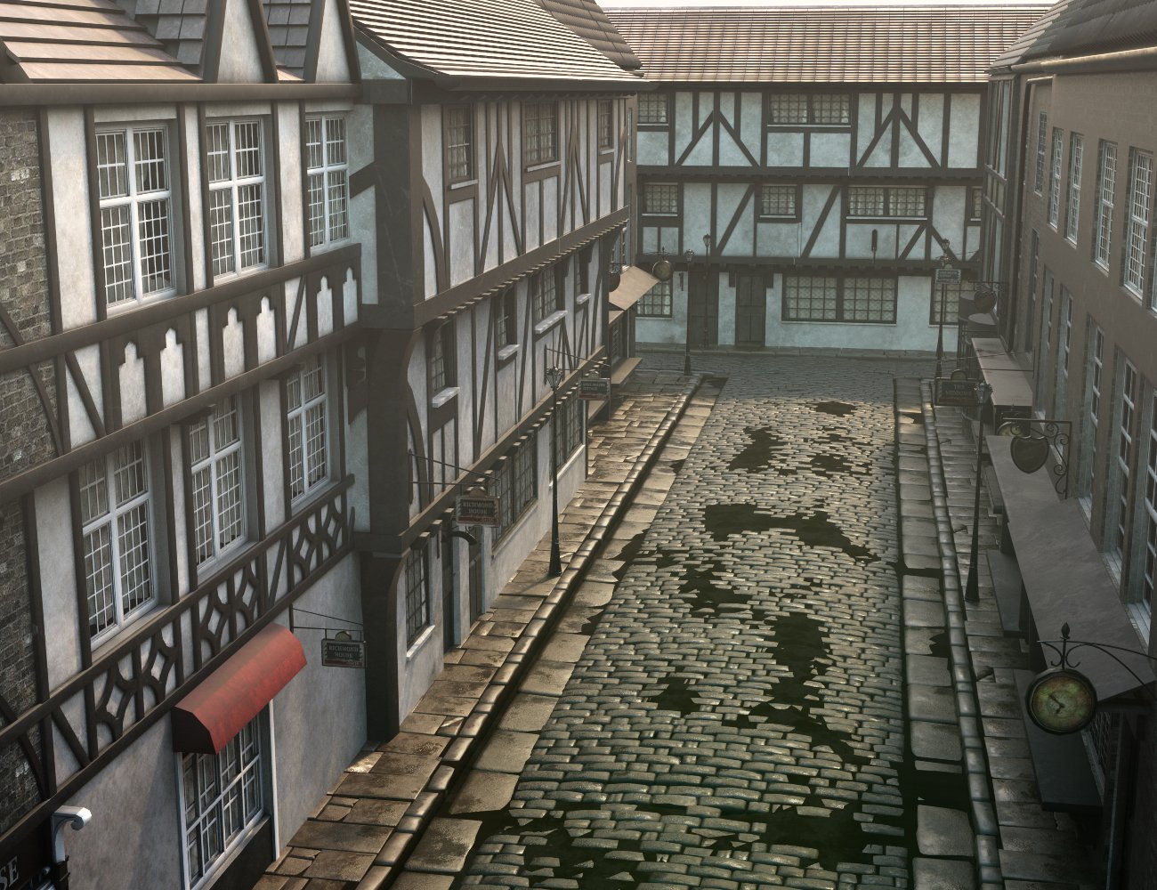 Old Victorian Street Old Victorian Street by: Charlie, 3D Models by Daz 3D