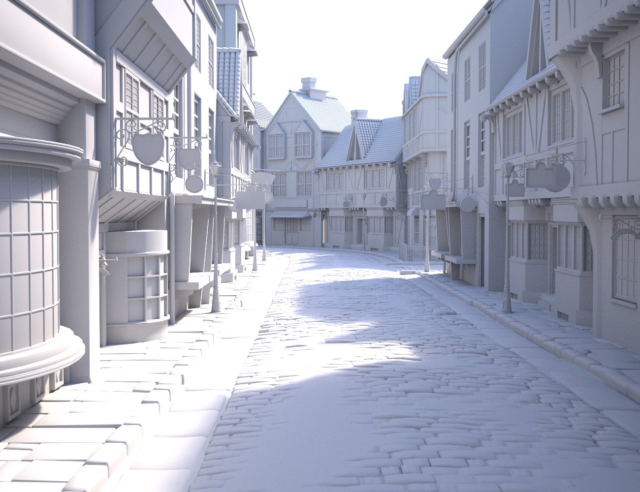 Old Victorian Street Old Victorian Street by: Charlie, 3D Models by Daz 3D