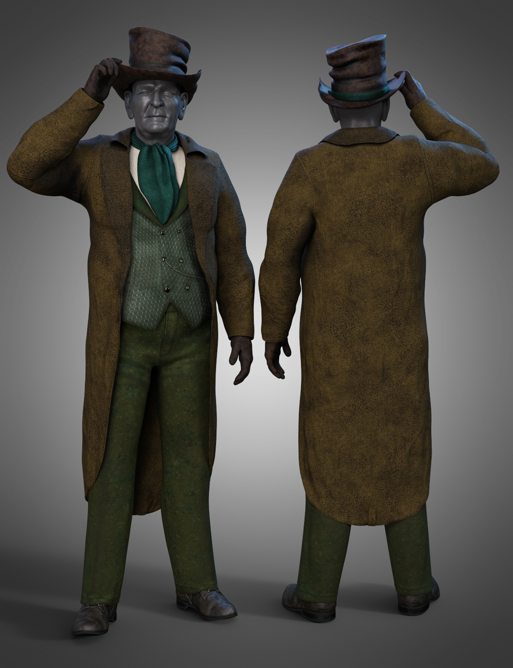 dForce Victorian Gentleman Outfit Textures by: Sade, 3D Models by Daz 3D