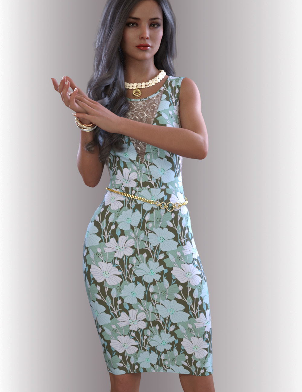 dForce Imogen Outfit for Genesis 8.1 Females by: OnnelArryn, 3D Models by Daz 3D