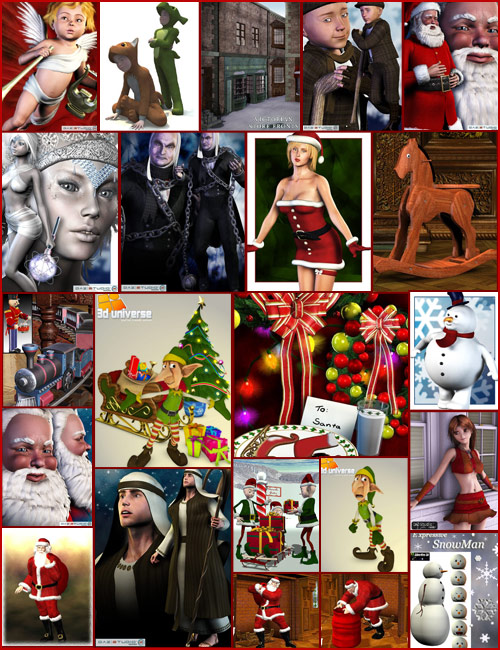 Holiday Havoc Bundle by: , 3D Models by Daz 3D