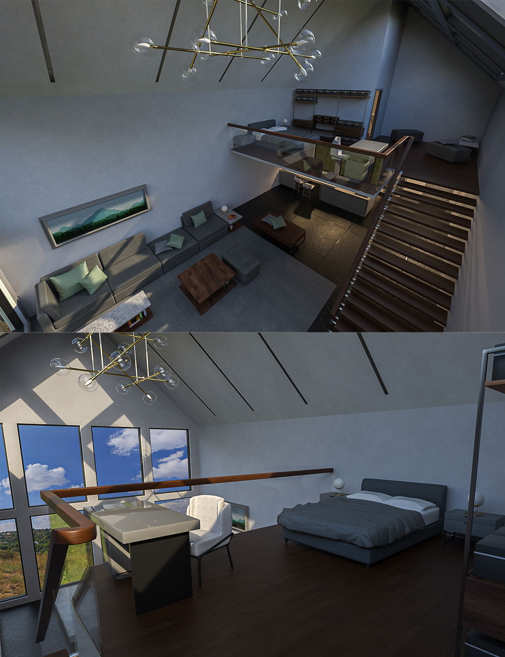 Luxury Cabin by: clacydarch3d, 3D Models by Daz 3D
