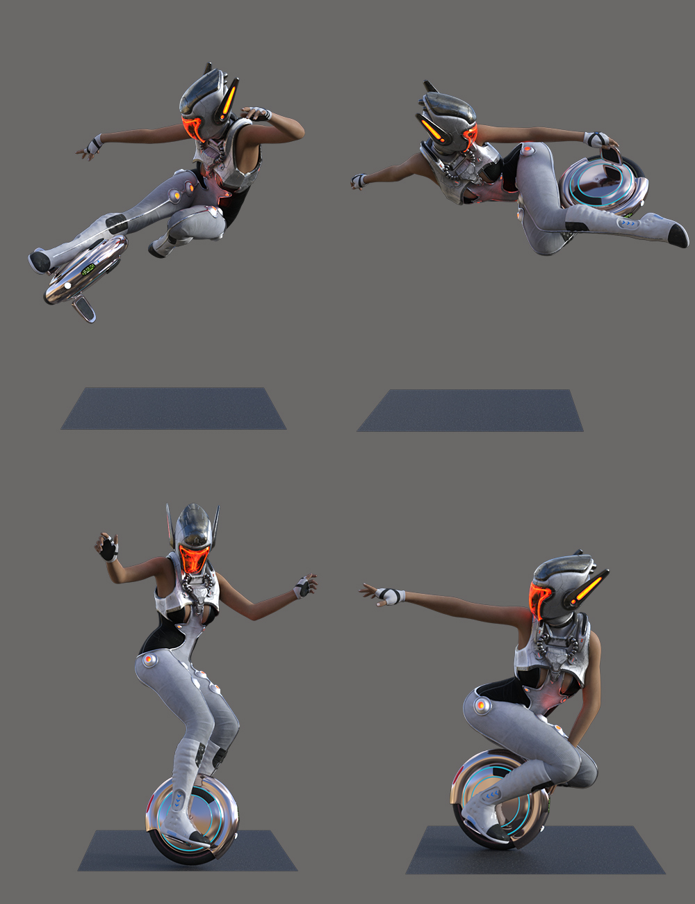 Hierarchical Poses for Gyrowheel by: Ensary, 3D Models by Daz 3D