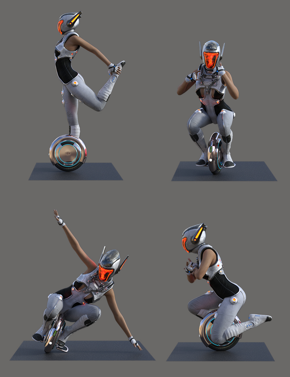 Hierarchical Poses for Gyrowheel by: Ensary, 3D Models by Daz 3D