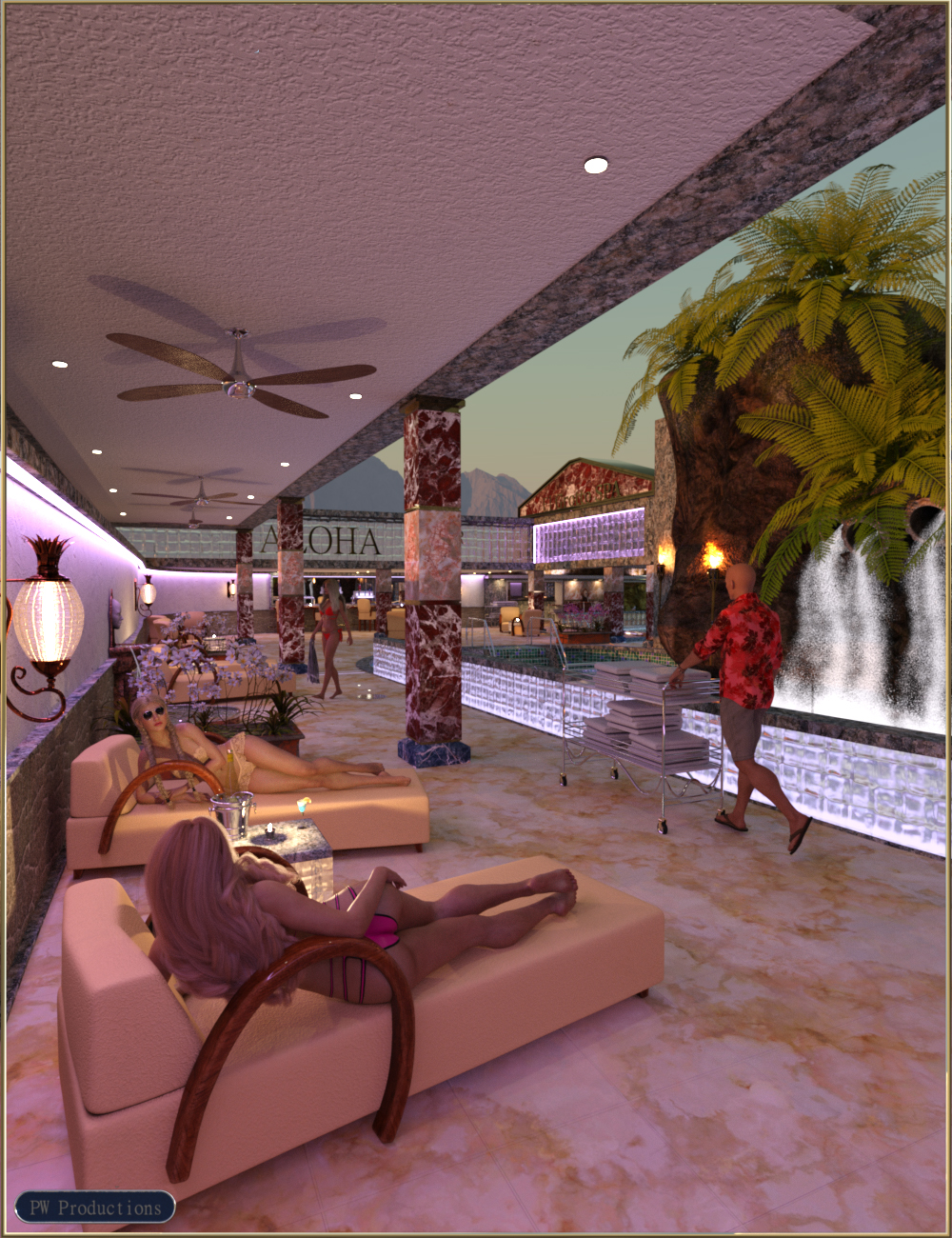 PW El Grotto Spa by: PW Productions, 3D Models by Daz 3D