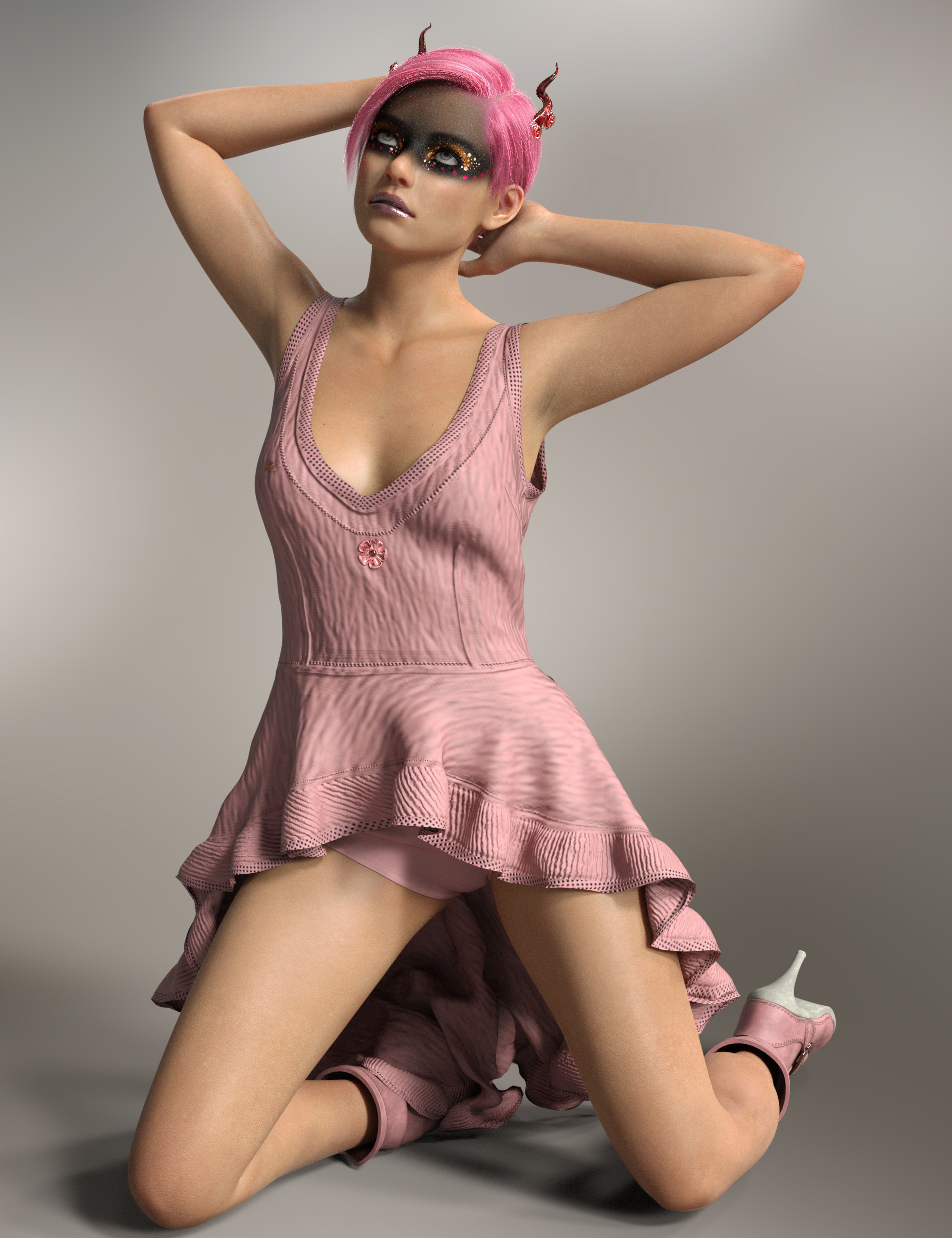 dForce Gaby Outfit for Genesis 8 and 8.1 Females by: Nelmi, 3D Models by Daz 3D