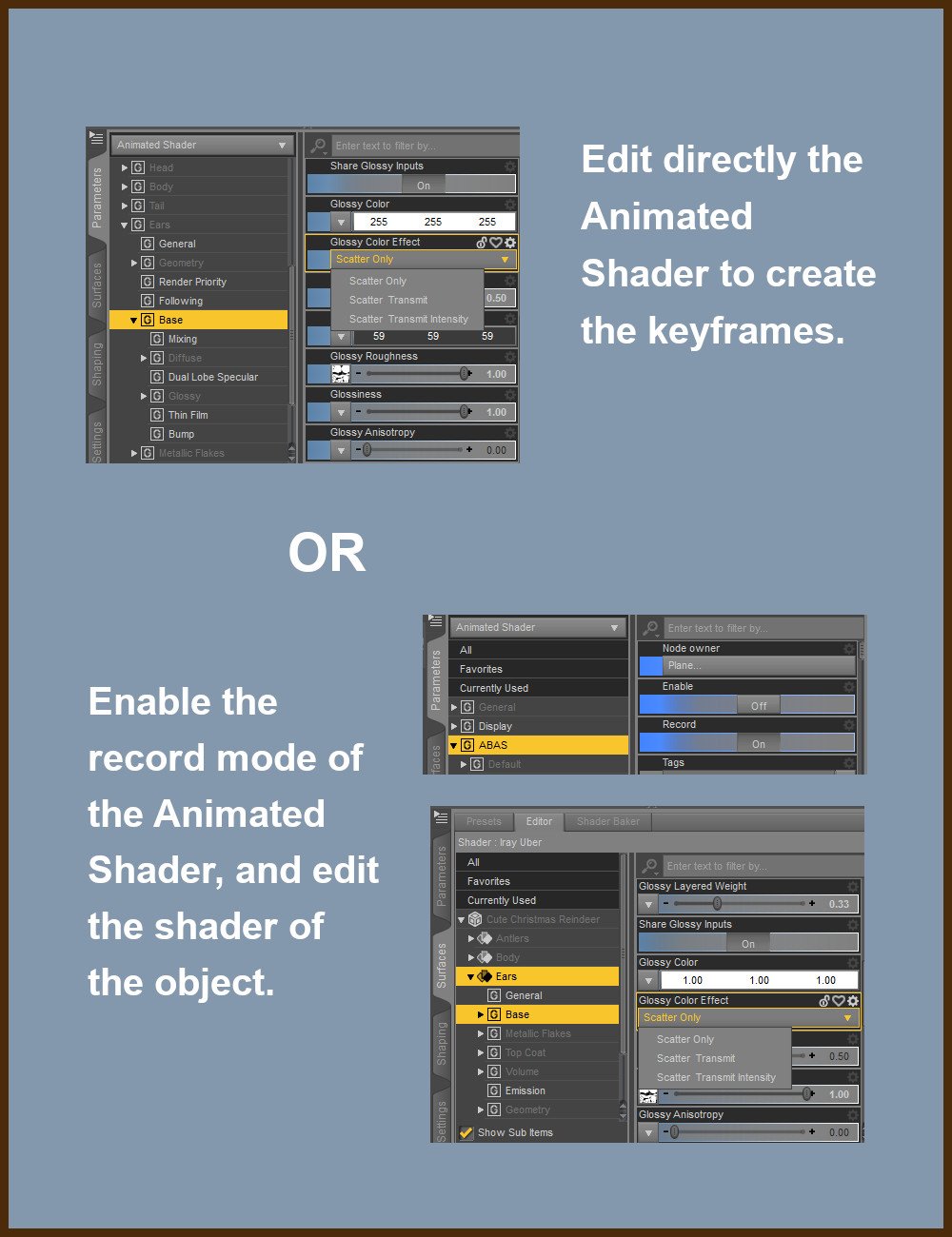 ABAS: Animated Shaders System | Daz 3D