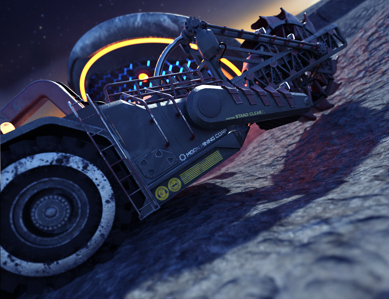Moon Mining Machine Moon Mining Machine by: ForbiddenWhispersDavid Brinnen, 3D Models by Daz 3D