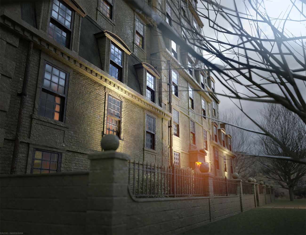 Grovebrook House: A Haunted Add-On by: Marshian, 3D Models by Daz 3D