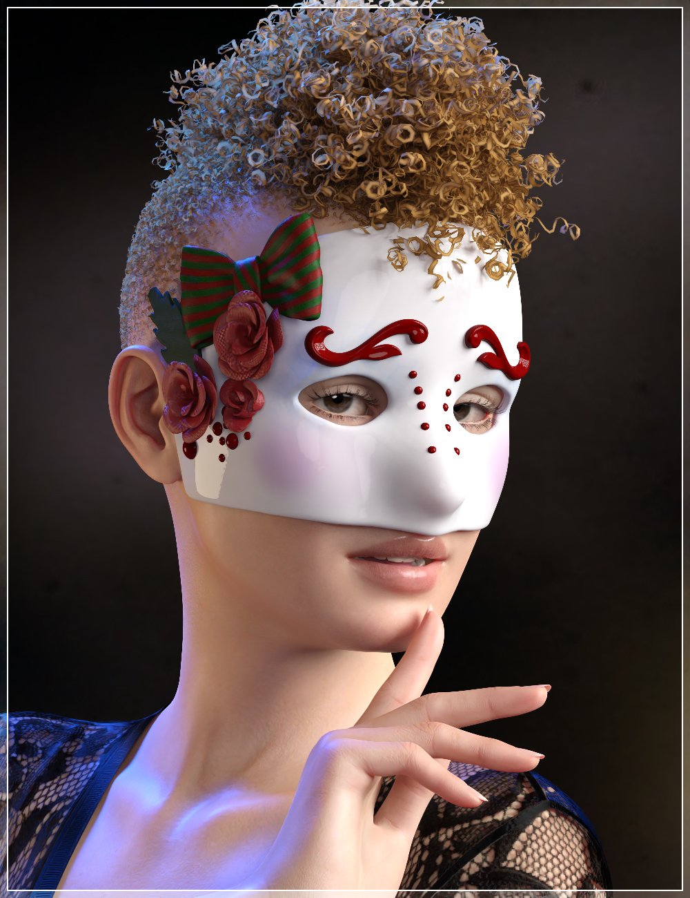 ND Elegant Masks for Genesis 8 Female ND Elegant Masks for Genesis 8 Female by: Nathy Design, 3D Models by Daz 3D